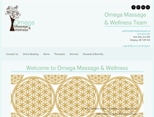 Tablet Screenshot of omegamassage.ca